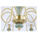 3 Light American Brass Modern Chandelier