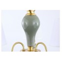 6 Light American Brass Modern Chandelier