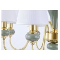 8 Light American Brass Modern Chandelier