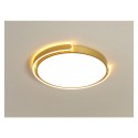 Modern Contemporary Round Stainless Steel Flush Mount Ceiling Light