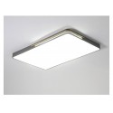 Modern Contemporary Rectangle Stainless Steel Flush Mount Ceiling Light