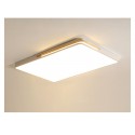 Modern Contemporary Rectangle Stainless Steel Flush Mount Ceiling Light