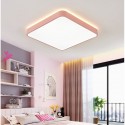 Modern Contemporary Square Stainless Steel Flush Mount Ceiling Light