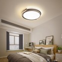 Modern Contemporary Round Stainless Steel Flush Mount Ceiling Light