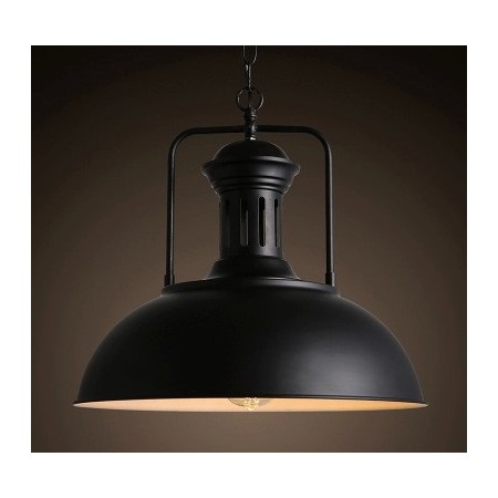 Black Country Vintage Metal Pendant Light