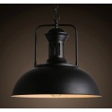 Black Country Vintage Metal Pendant Light