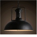 Black Country Vintage Metal Pendant Light