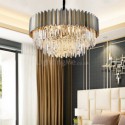 Modern Minimalist Circular Chandelier Glass Pendant Light Living Room  Dining Room