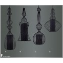 Country Vintage Metal Vase Shape Pendant Light