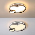 Double Hearts Flush Mount Ceiling Lamp Decorative Lighting Bedroom Living Room