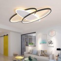 Modern Acrylic Flush Mount Oval Ceiling Light Living Room Dining Room