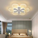 Modern Flush Mount Pretty Flower Decorative Ceiling Light Bedroom Living Room