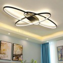 Modern Oval Flush Mount Ceiling Light Acrylic Decorative Light Fixture Living Room Dining Room