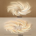 Modern Windmill Flush Mount Ceiling Light Irregular Decoration Lighting Bedroom Living Room