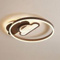 Modern Flush Mount Acrylic Double-Layer Cloud Shaped Ceiling Light Bedroom Living Room