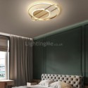 Modern Circular Flush Mount Acrylic Decorative Ceiling Light Bedroom Living Room