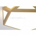 Gold Geometric Flush Mount Acrylic Ceiling Light Bedroom Living Room