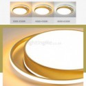 Golden Circular Flush Mount Modern Acrylic Ceiling Light Bedroom Living Room