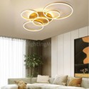 Halo Ring Flush Mount Modern Acrylic Ceiling Light Bedroom Living Room