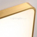 Acrylic Square Flush Mount Minimalist Gold Ceiling Light Bedroom Living Room