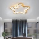 Creative Star Flush Mount Golden Star Ceiling Light Bedroom Kids Room