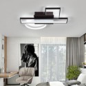 Modern Rectangle Flush Mount Ceiling Light Creative Decoration Light Fixture Living Room Office