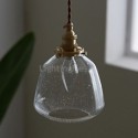 Modern Bubble Glass Pendant Lamp Single Light Fixture Bedroom Living Room