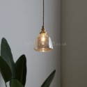 Modern Bubble Glass Pendant Lamp Single Light Fixture Bedroom Living Room