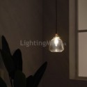 Modern Bubble Glass Pendant Lamp Single Light Fixture Bedroom Living Room