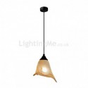 Creative Petal Glass Pendant Lamp Single Light Fixture Bedroom Living Room