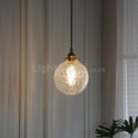 Modern Crackle Glass Pendant Light Ceiling Hanging Pendant Light Fixture Kitchen Living Room