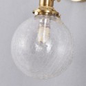 Modern Crackle Glass Pendant Light Ceiling Hanging Pendant Light Fixture Kitchen Living Room