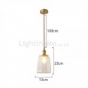 Modern Minimalist Glass Pendant Light Decorative Ceiling Light Bedroom Living Room