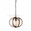 Retro Style Wood Pendant Light Kitchen Island Ideas Living Room Light Fitting