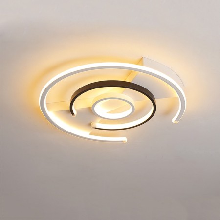 Contemporary Flush Mount Acrylic Circular Ceiling Light Bedroom Living Room