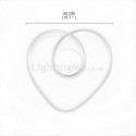 Modern Simple Flush Mount Heart Shaped Ceiling Light Bedroom Living Room