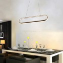 Modern Minimalist Pendant Lamp Acrylic Oval Ring Pendant Light Living Room Office