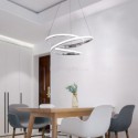 Modern Minimalist Pendant Lamp Unique Twist Light Fixture Living Room Kitchen Island