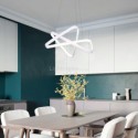 Modern Minimalist Pendant Lamp Unique Acrylic Twist Light Fixture Living Room Kitchen Island