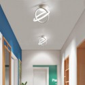 Modern Flush Mount Acrylic Crossed Ring Ceiling Light Entrance Hallway