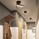 Modern Flush Mount Acrylic Crossed Ring Ceiling Light Entrance Hallway