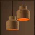 Modern/ Contemporary Cement Single Light Pendant Light