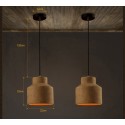 Modern/ Contemporary Cement Single Light Pendant Light