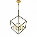 Modern Simple Iron Pendant Lamp Geometric Rubik's Cube Pendant Light Living Room Dining Room