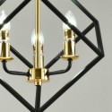 Modern Simple Iron Pendant Lamp Geometric Rubik's Cube Pendant Light Living Room Dining Room