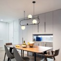 Modern Simple Magic Bean Pendant Light Horizontal Pendant Lamp Bedroom Office