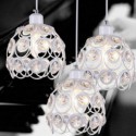 Hollow Crystal Iron Pendant Lamp Kitchen Island Ideas Dining Room Office