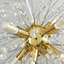 Dandelion Crystal Pendant Light Elegant Chandelier Bedroom Office