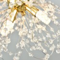 Dandelion Crystal Pendant Light Elegant Chandelier Bedroom Office