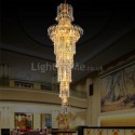 European Long Pendant Crystal Chandelier Living Room Lobby